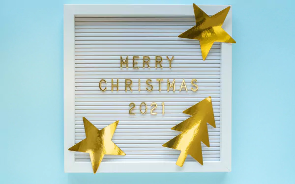 number frame glitter star holiday Christmas HD Desktop Wallpaper | Background Image