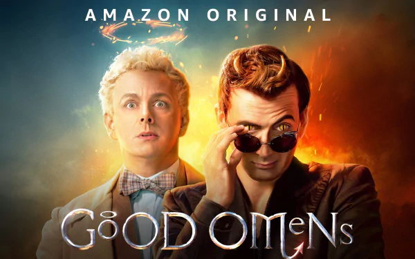 Michael Sheen David Tennant TV Show Good Omens HD Desktop Wallpaper | Background Image