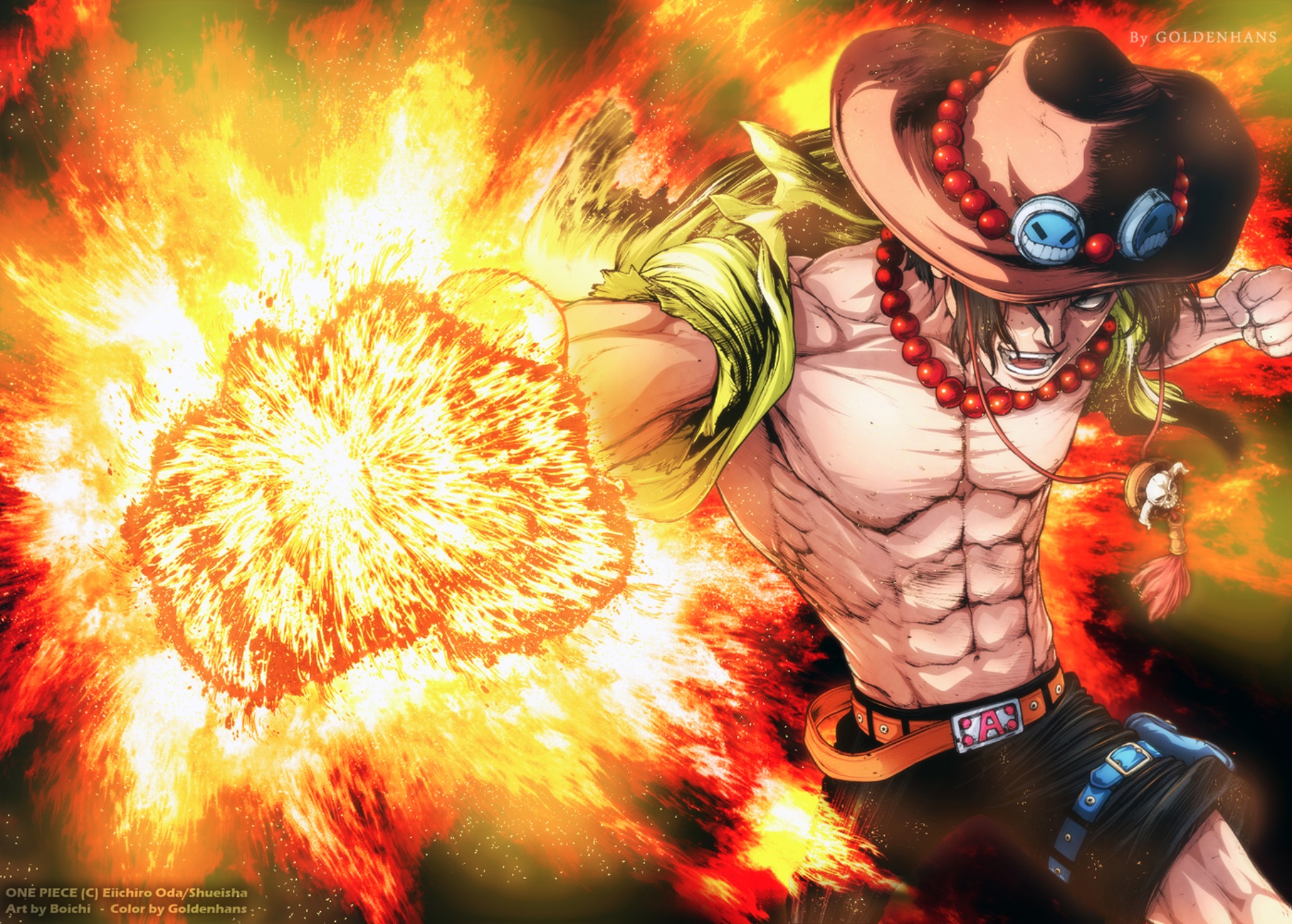 Download Portgas D Ace Anime One Piece Hd Wallpaper By Goldenhans 8363