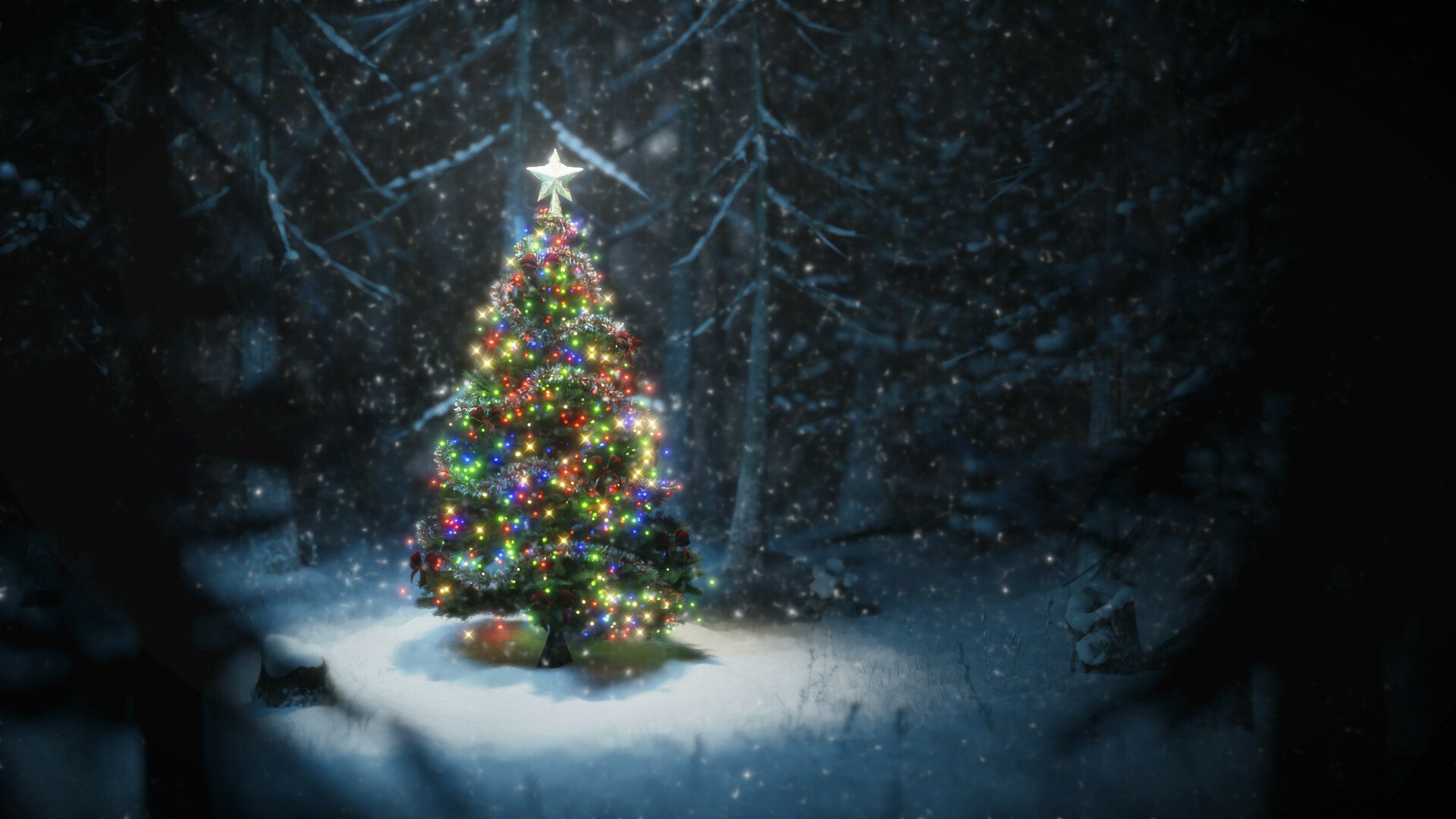 Download Christmas Tree Holiday Christmas Hd Wallpaper