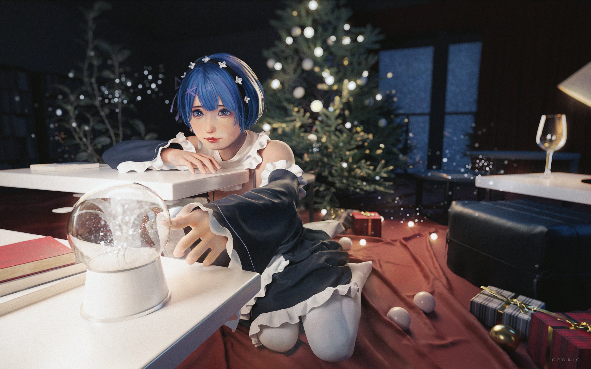 Download Rem (Re:ZERO) Anime Re:Zero - Starting Life In Another World HD Wallpaper by Cedric Liu