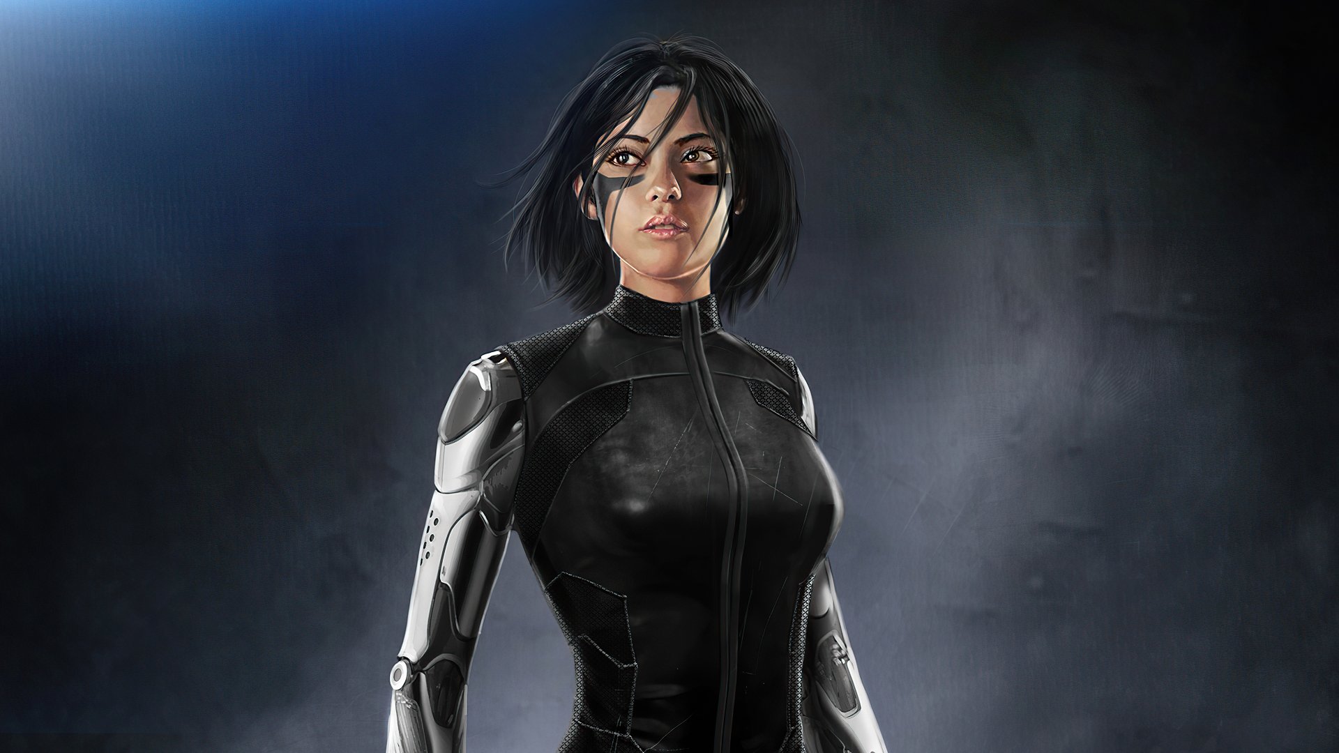 Download Black Hair Cyborg Alita (Alita: Battle Angel) Movie Alita: Battle Angel 4k Ultra HD Wallpaper by Christian Cordella