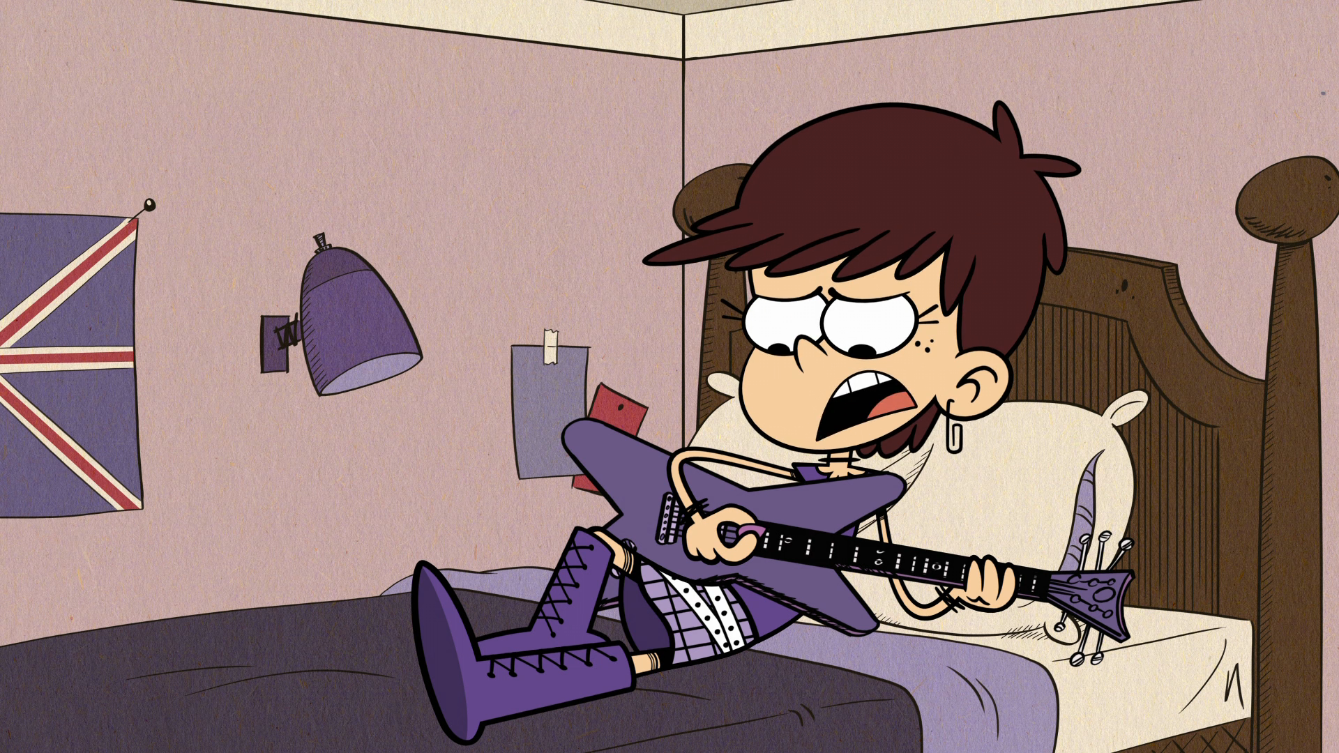 Luna Loud Rocking Out - The Loud House HD Wallpaper