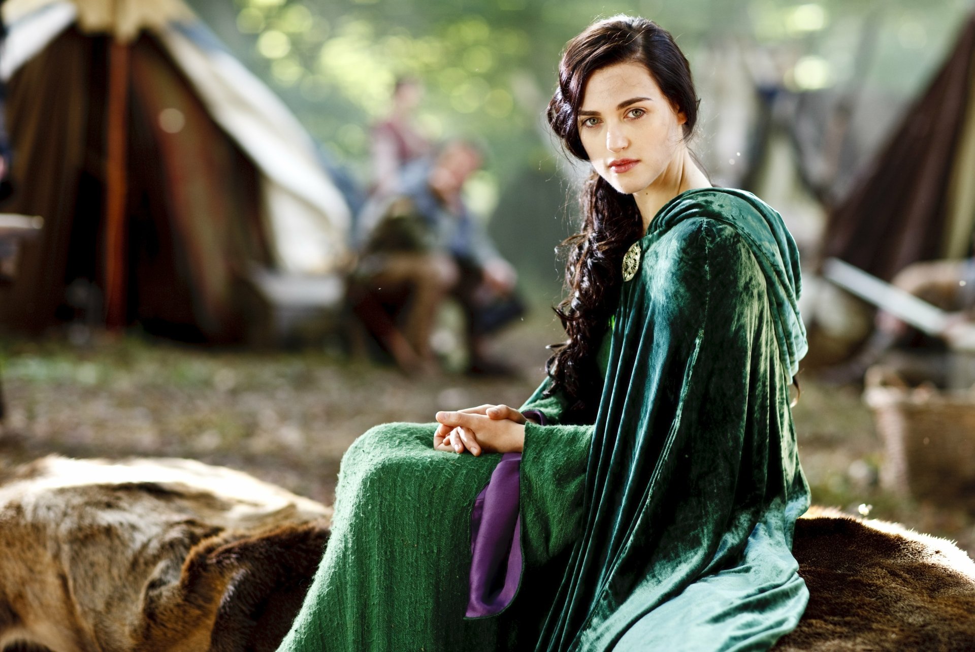 Download Katie McGrath Morgana Pendragon (Merlin) TV Show Merlin (2008) 4k Ultra HD Wallpaper