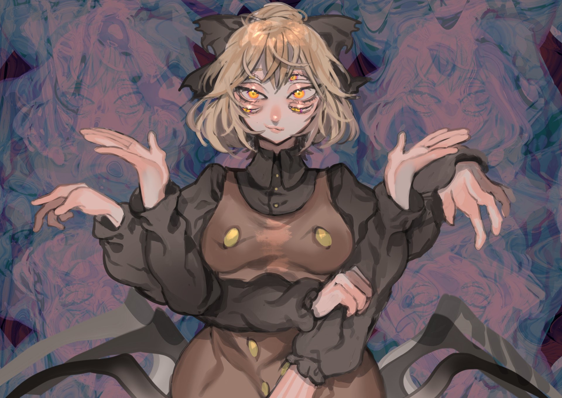 Download Yamame Kurodani Anime Touhou HD Wallpaper by 山崎つくね