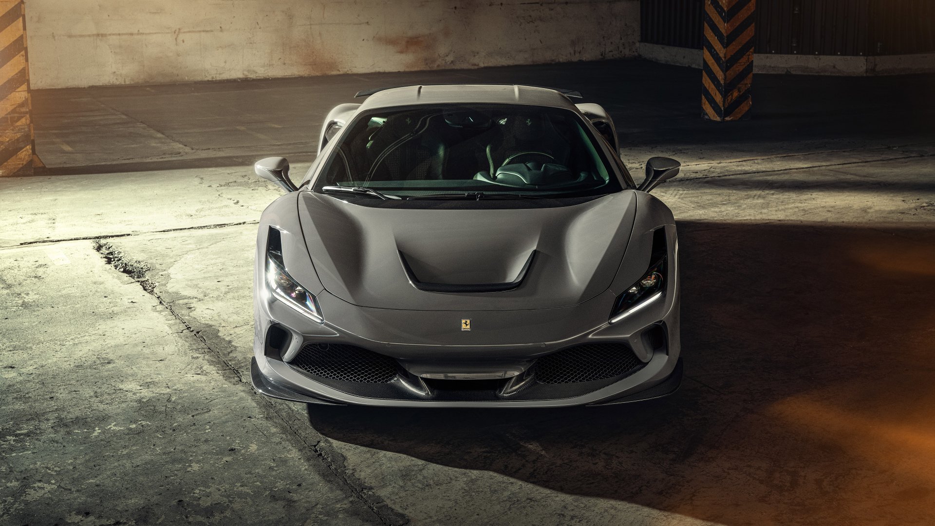 Download Supercar Silver Car Car Ferrari Vehicle Ferrari F8 Tributo 4k Ultra HD Wallpaper