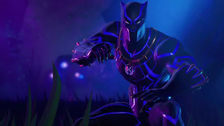 T'Challa Black Panther (Marvel Comics) video game Fortnite HD Desktop Wallpaper | Background Image