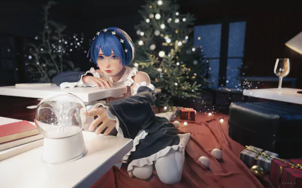 Rem (Re:ZERO) Anime Re:Zero - Starting Life in Another World HD Desktop Wallpaper | Background Image