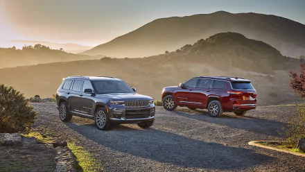 silver car SUV car Jeep Jeep Grand Cherokee vehicle Jeep Grand Cherokee L HD Desktop Wallpaper | Background Image