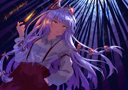 Fujiwara no Mokou Anime Touhou HD Desktop Wallpaper | Background Image