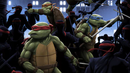 Leonardo (TMNT) Michelangelo (TMNT) Raphael (TMNT) Comic Teenage Mutant Ninja Turtles HD Desktop Wallpaper | Background Image