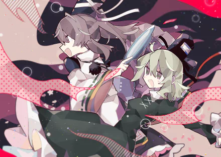 Soga no Tojiko Mononobe No Futo Anime Touhou HD Desktop Wallpaper | Background Image