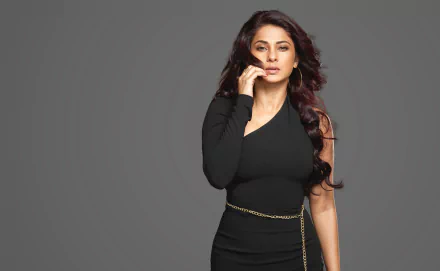 brunette long hair black dress Jennifer Winget Indian woman model HD Desktop Wallpaper | Background Image