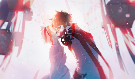 Tartaglia Childe (Genshin Impact) Lumine (Genshin Impact) video game Genshin Impact HD Desktop Wallpaper | Background Image