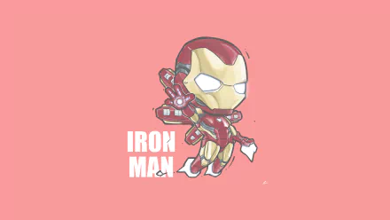 chibi Comic Iron Man HD Desktop Wallpaper | Background Image