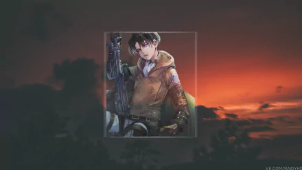 Levi Ackerman Anime Attack on Titan picture-in-picture HD Desktop Wallpaper | Background Image