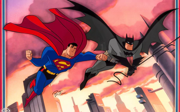 DC Comics Clark Kent Superman Bruce Wayne Batman TV Show crossover HD Desktop Wallpaper | Background Image