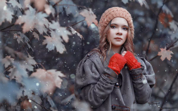 hat woman model HD Desktop Wallpaper | Background Image