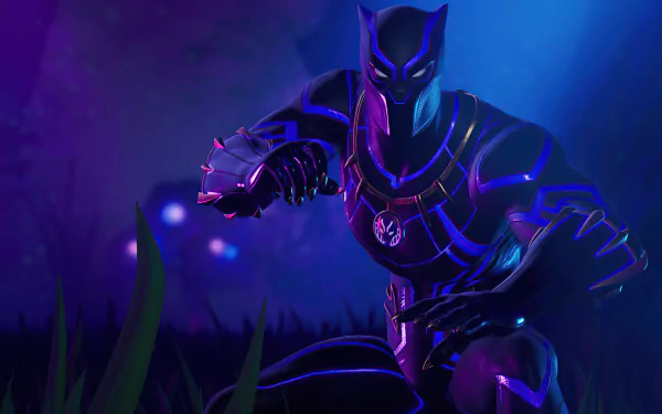 T'Challa Black Panther (Marvel Comics) video game Fortnite HD Desktop Wallpaper | Background Image