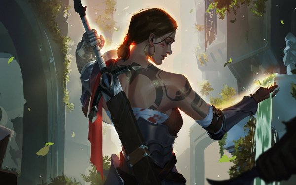 Fantasy Women Warrior Sword HD Wallpaper | Background Image