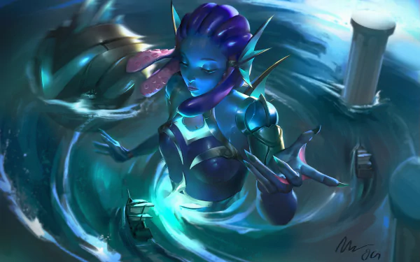  Atlantean Orianna (Fan Splash Art) by Emanuel Ortiz