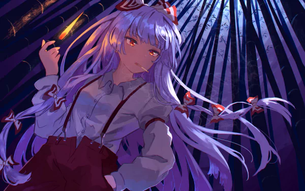 Fujiwara no Mokou Anime Touhou HD Desktop Wallpaper | Background Image