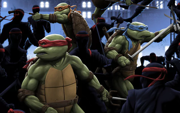 Leonardo (TMNT) Michelangelo (TMNT) Raphael (TMNT) Comic Teenage Mutant Ninja Turtles HD Desktop Wallpaper | Background Image