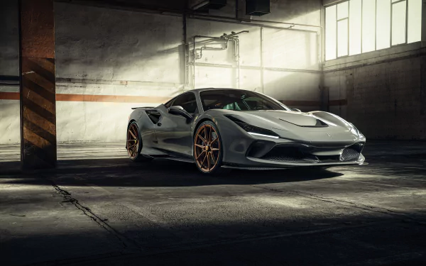 supercar silver car car Ferrari vehicle Ferrari F8 Tributo HD Desktop Wallpaper | Background Image