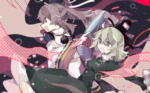 Soga no Tojiko Mononobe No Futo Anime Touhou HD Desktop Wallpaper | Background Image