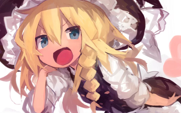 Marisa Kirisame Anime Touhou HD Desktop Wallpaper | Background Image