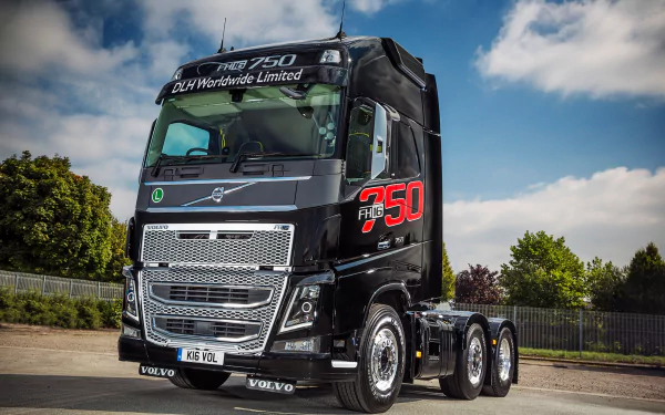 Volvo FH16 750 truck displayed outdoors, serving as a high-definition desktop wallpaper and background.