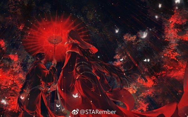 Anime Tian Guan Ci Fu Heaven Official's Blessing His Royal Highness the Crown Prince of Xianle Crimson Rain Sought Flower Hua Cheng San Lang Xie Lian HD Wallpaper | Background Image