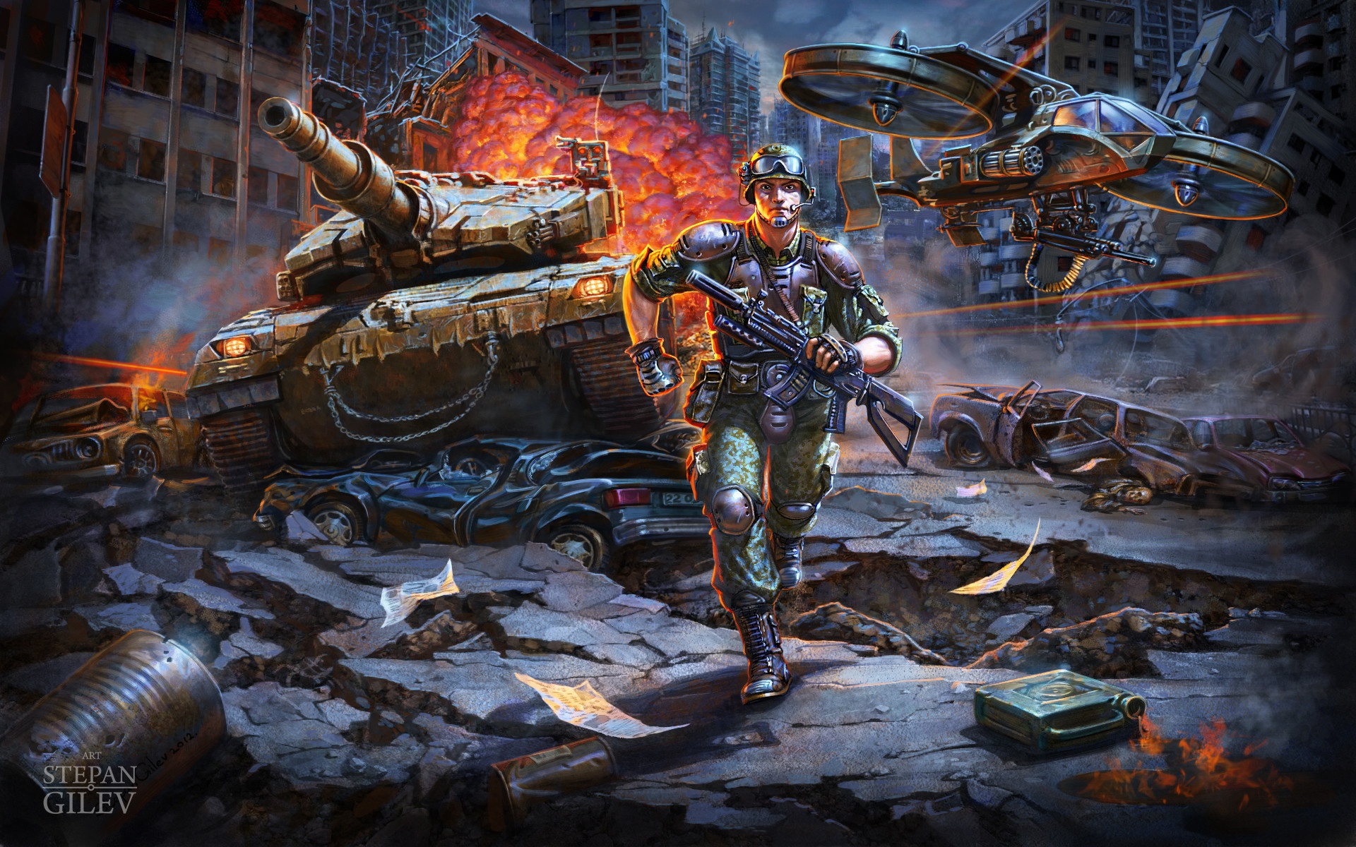 Military Sci Fi HD Wallpaper | Background Image