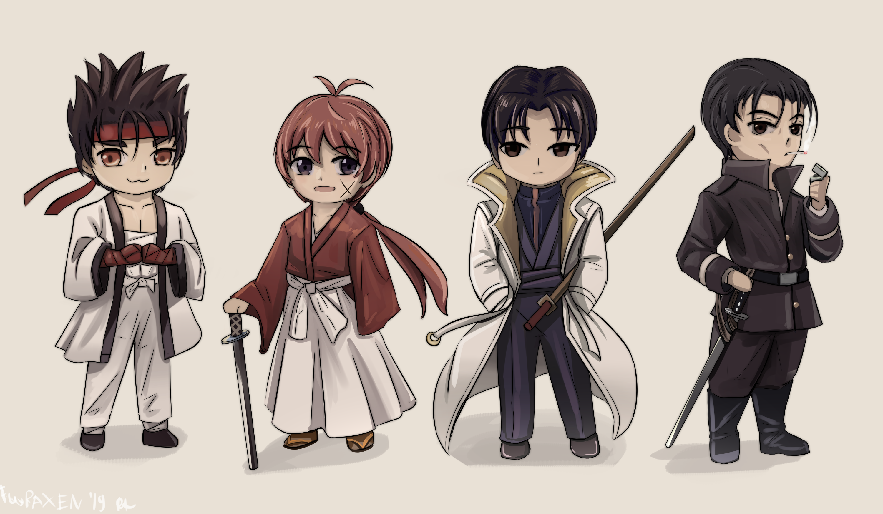 Anime Rurouni Kenshin HD Wallpaper by Fuura Xen