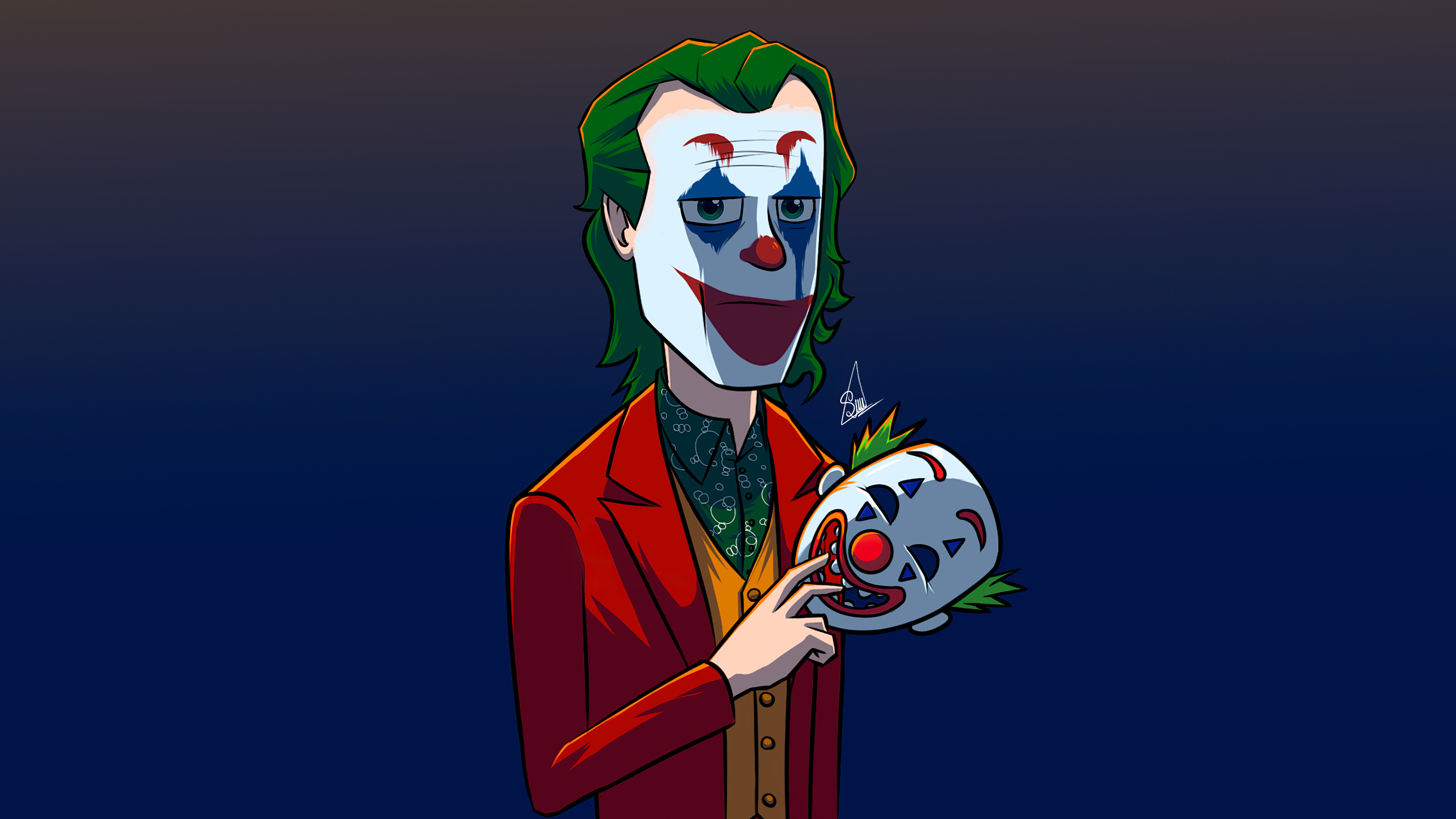 Joker 4k Ultra HD Wallpaper by MrSpikeArt
