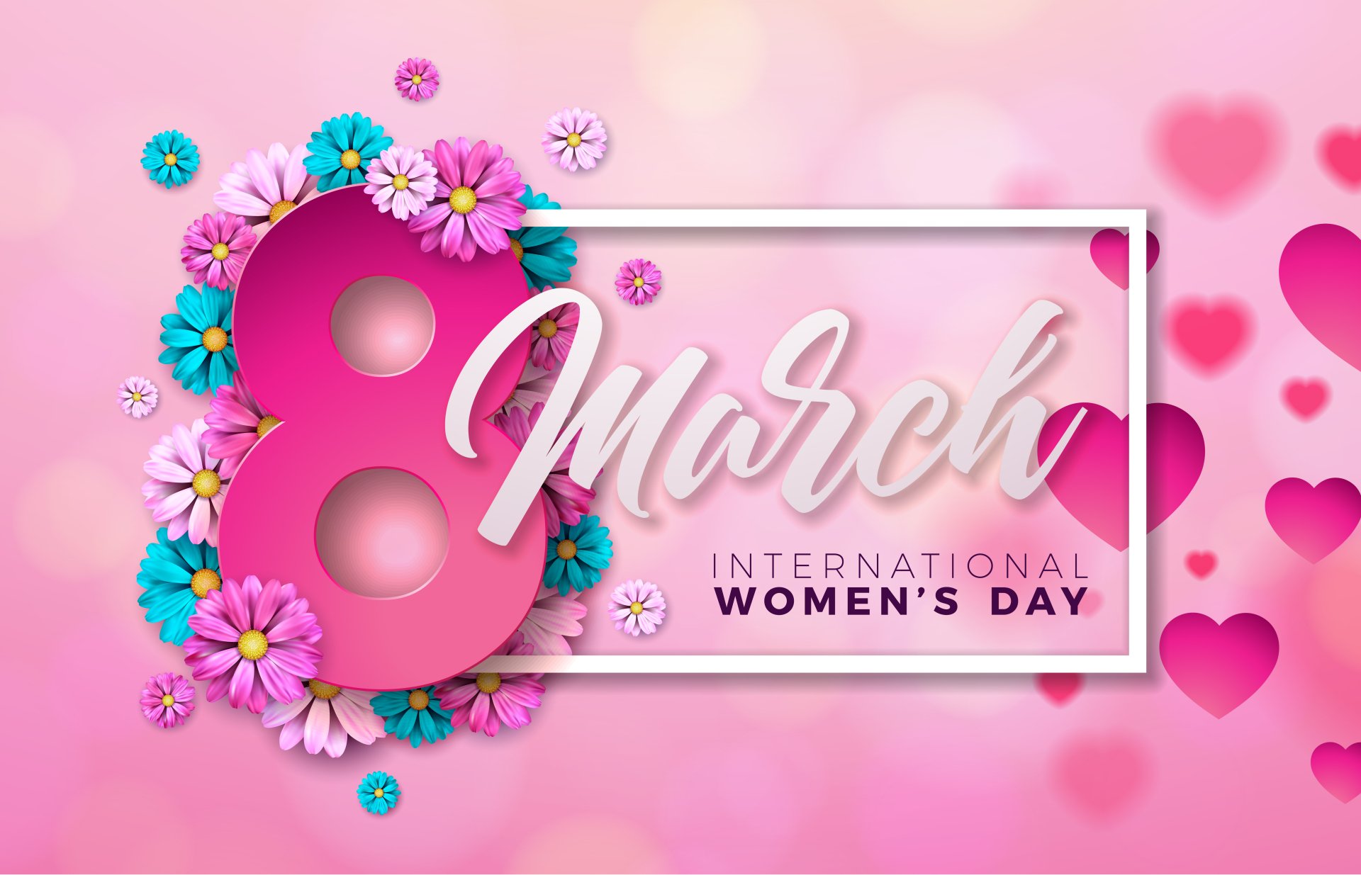 Download Flower Happy Women's Day Holiday Women's Day 4k Ultra HD Wallpaper