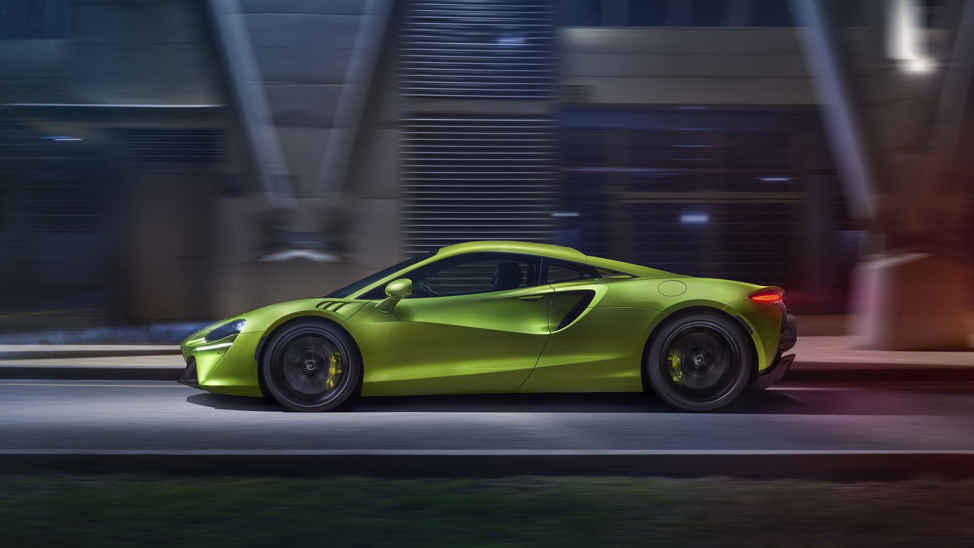 Download Green Car Supercar Car McLaren Vehicle McLaren Artura 4k Ultra HD Wallpaper