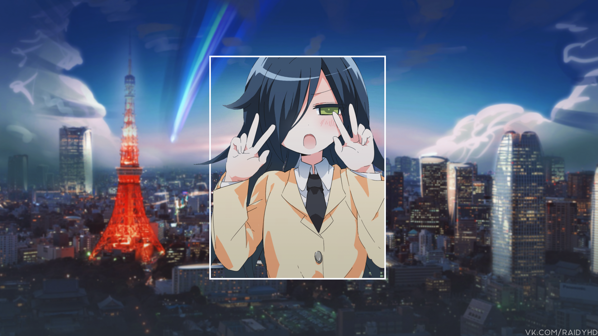 Download Tomoko Kuroki Anime Watamote Picture-in-picture 4k Ultra HD Wallpaper