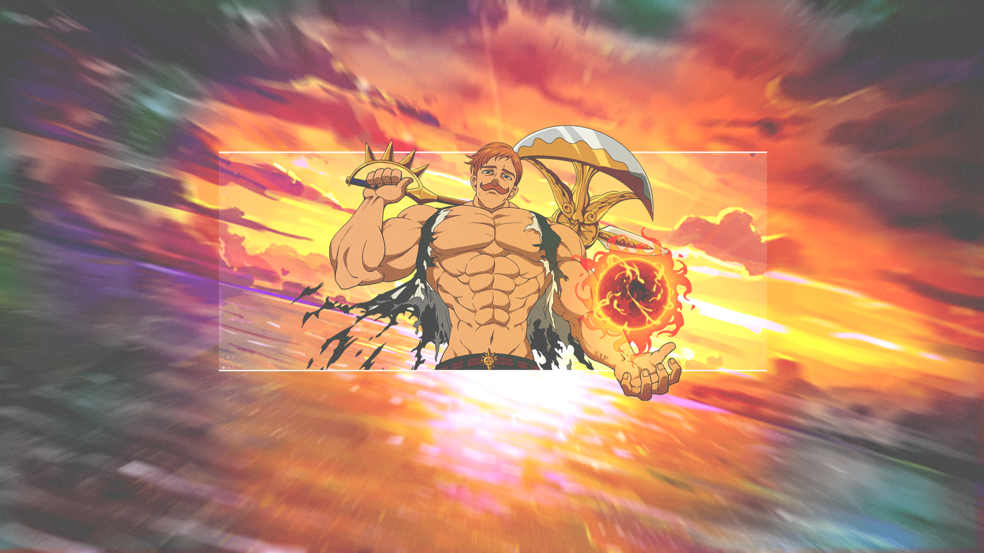 Download Escanor (The Seven Deadly Sins) Anime The Seven Deadly Sins  Picture-in-picture 4k Ultra HD Wallpaper