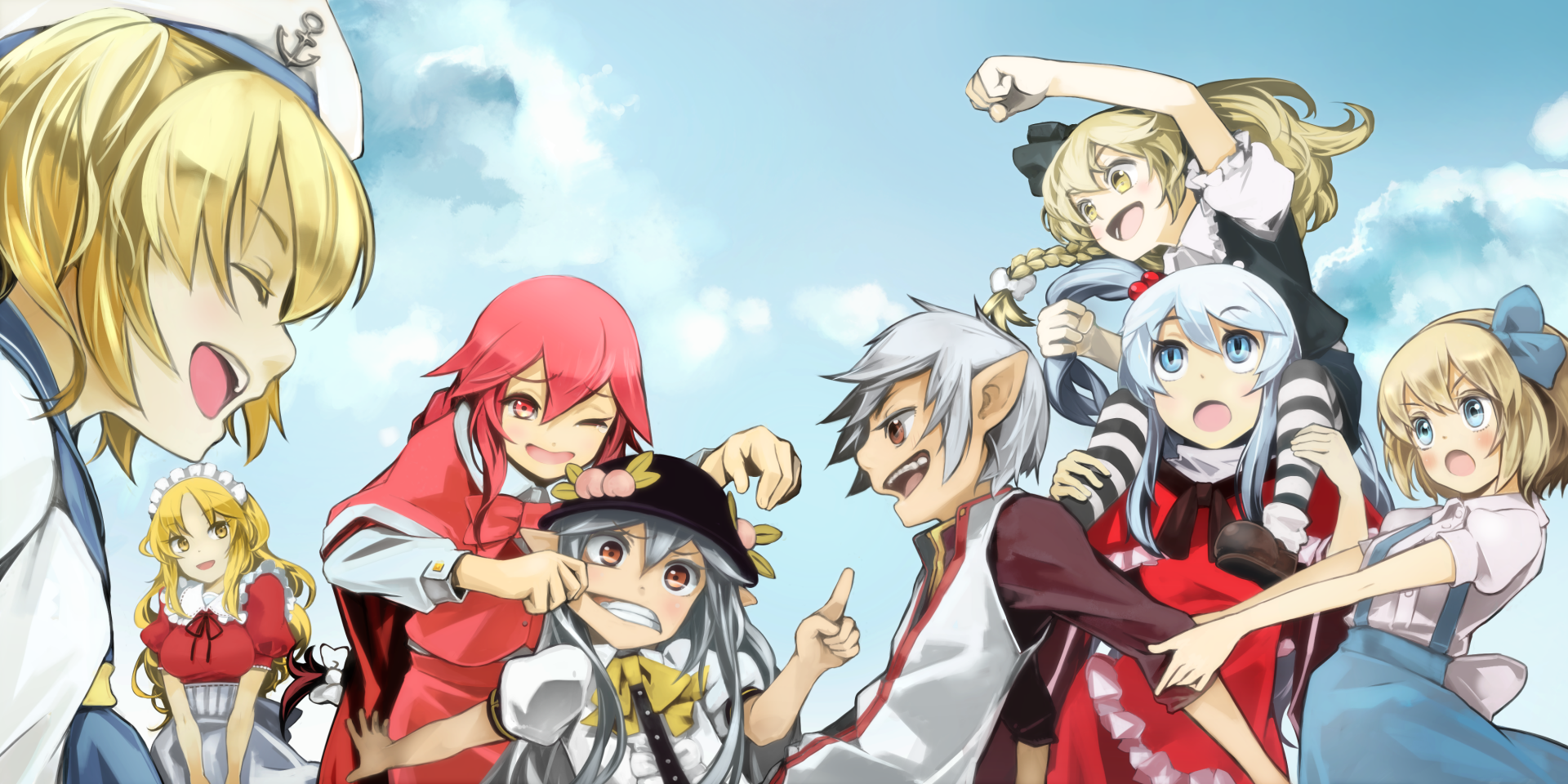 Download Yumeko (Touhou) Shinki (Touhou) Tenshi Hinanawi Yumemi Okazaki Paladin Chiyuri Kitashirakawa Final Fantasy XI Final Fantasy Alice Margatroid Anime Touhou HD Wallpaper