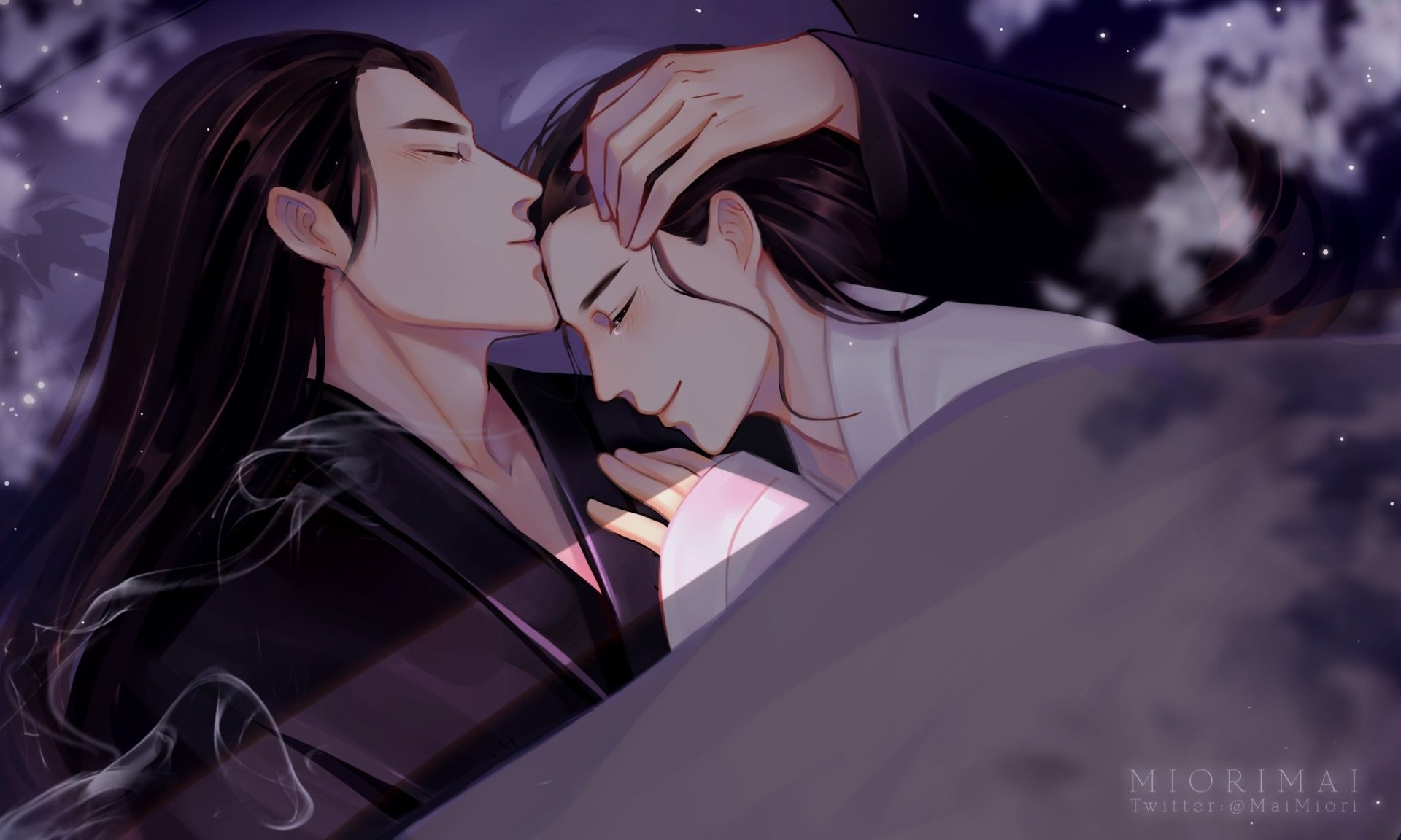 Download Kiss Song Lan Xiao Xingchen Anime Mo Dao Zu Shi HD Wallpaper