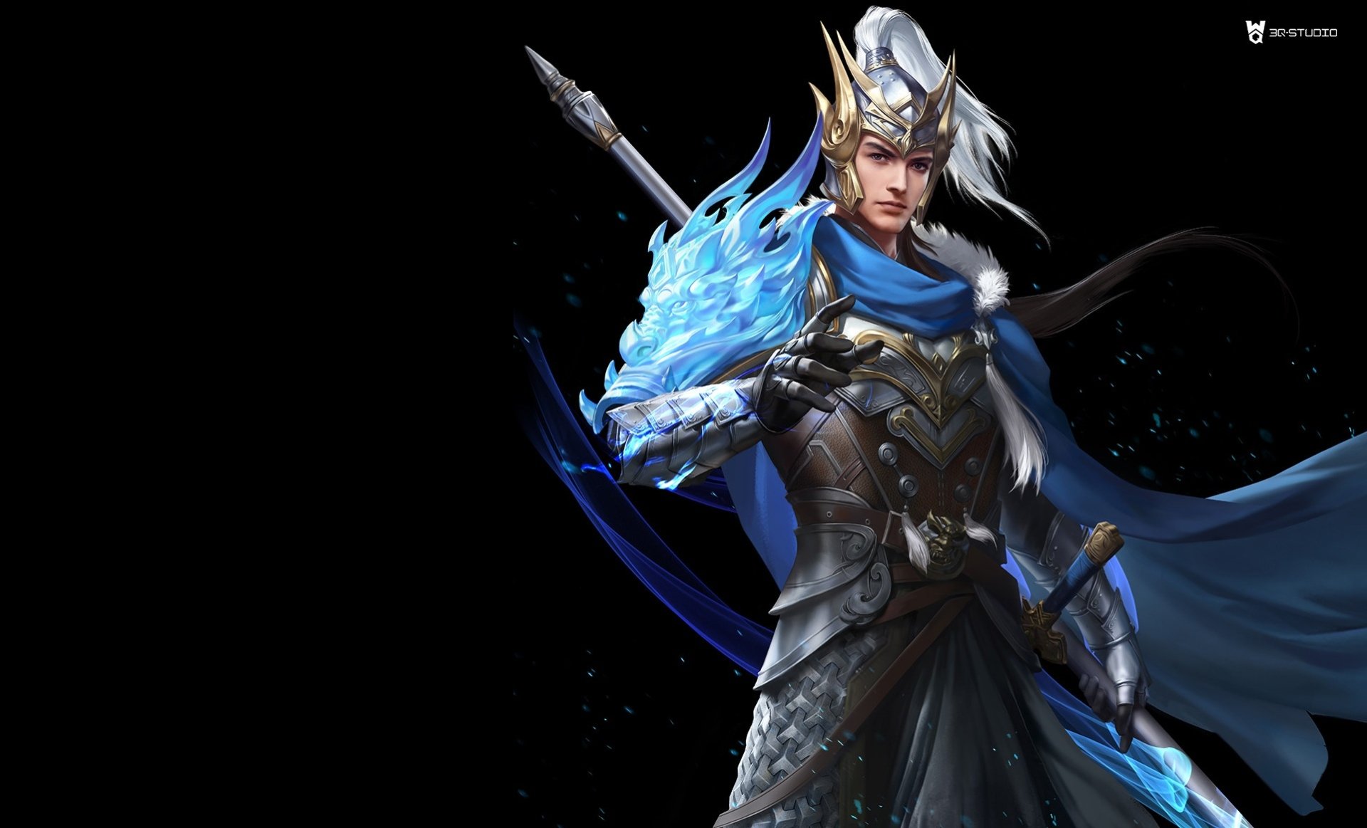 Download Fantasy Warrior Fantasy Warrior HD Wallpaper by 3QStudio