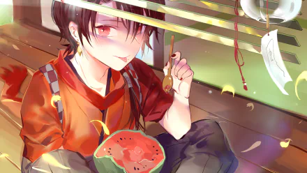 Kashuu Kiyomitsu Anime Touken Ranbu HD Desktop Wallpaper | Background Image