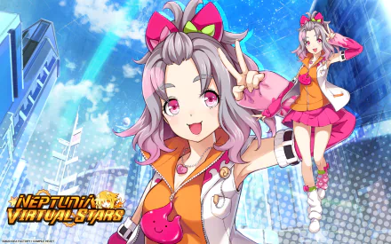 video game Neptunia Virtual Stars HD Desktop Wallpaper | Background Image