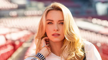 face blonde American Camille Kostek woman model HD Desktop Wallpaper | Background Image