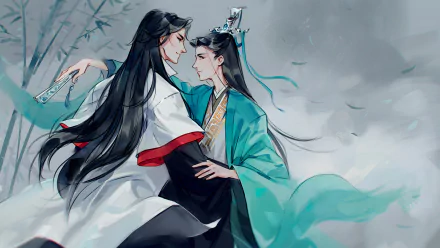 Shen Qingqiu Luo Binghe Anime The Scum Villain's Self-Saving System HD Desktop Wallpaper | Background Image