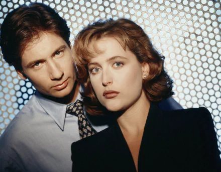 Fox Mulder David Duchovny Dana Scully Gillian Anderson TV Show The X-Files HD Desktop Wallpaper | Background Image
