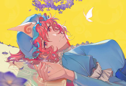 Yuyuko Saigyouji Anime Touhou HD Desktop Wallpaper | Background Image