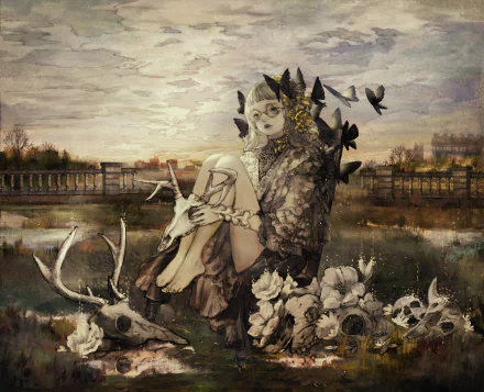 Anime girl anime girl HD Desktop Wallpaper | Background Image