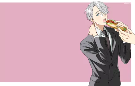 Victor Nikiforov Anime Yuri!!! on ICE HD Desktop Wallpaper | Background Image